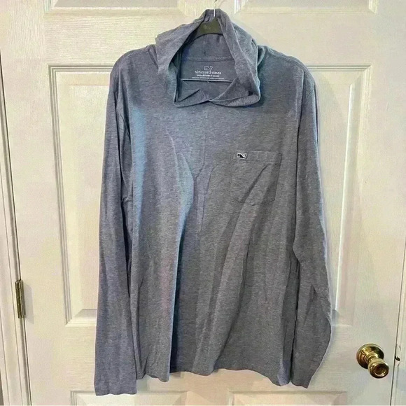 Vineyard Vines Other - Vineyard Vines Long Sleeved Hoodie Edgartown T Shirt Blue and White Size Mens L